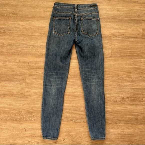 Pilcro and the Letterpress Anthro High Rise Denim Legging Jeans Stretch Size 26 - Picture 3 of 8